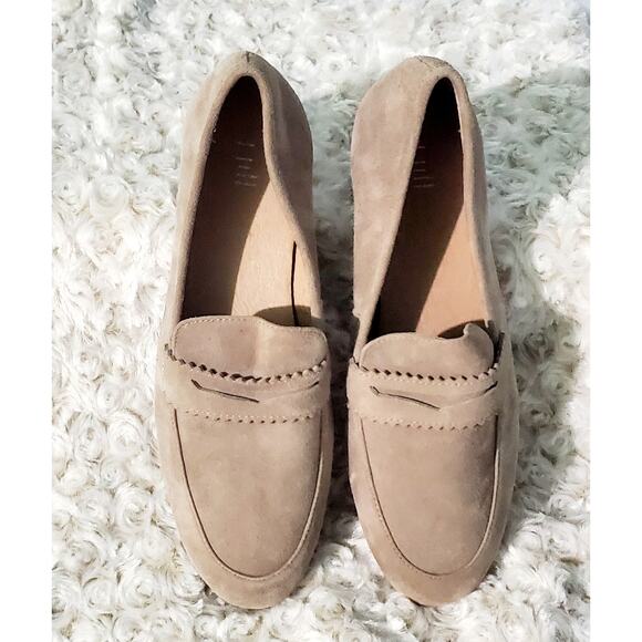 J.Jill Womens New Tan Suede Loafers Size 7.5 Preppy Classic Classy Quality Boho - Picture 1 of 5